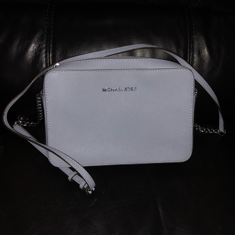 Michael Kors pale blue crossbody